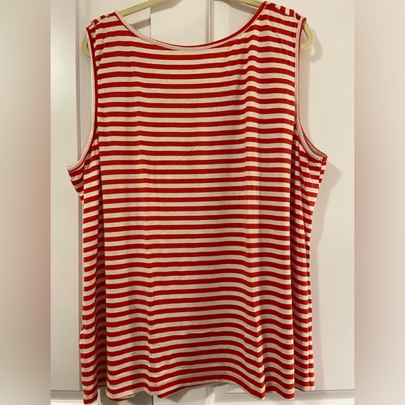Penningtons Striped Tank with Ruffles - Picture 9 of 10